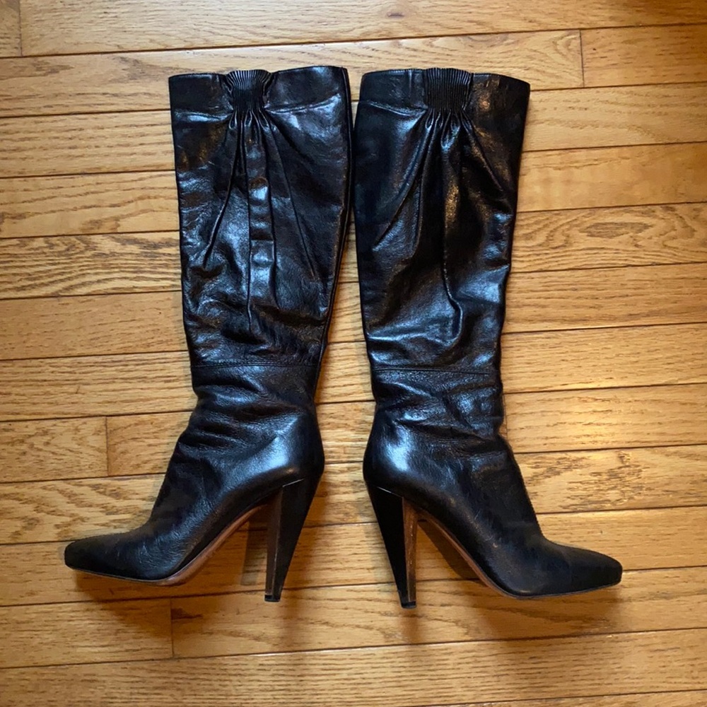 Miu Miu black leather boots